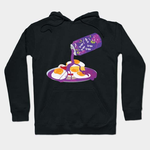 more Grape sauce on top Hoodie by Veljam